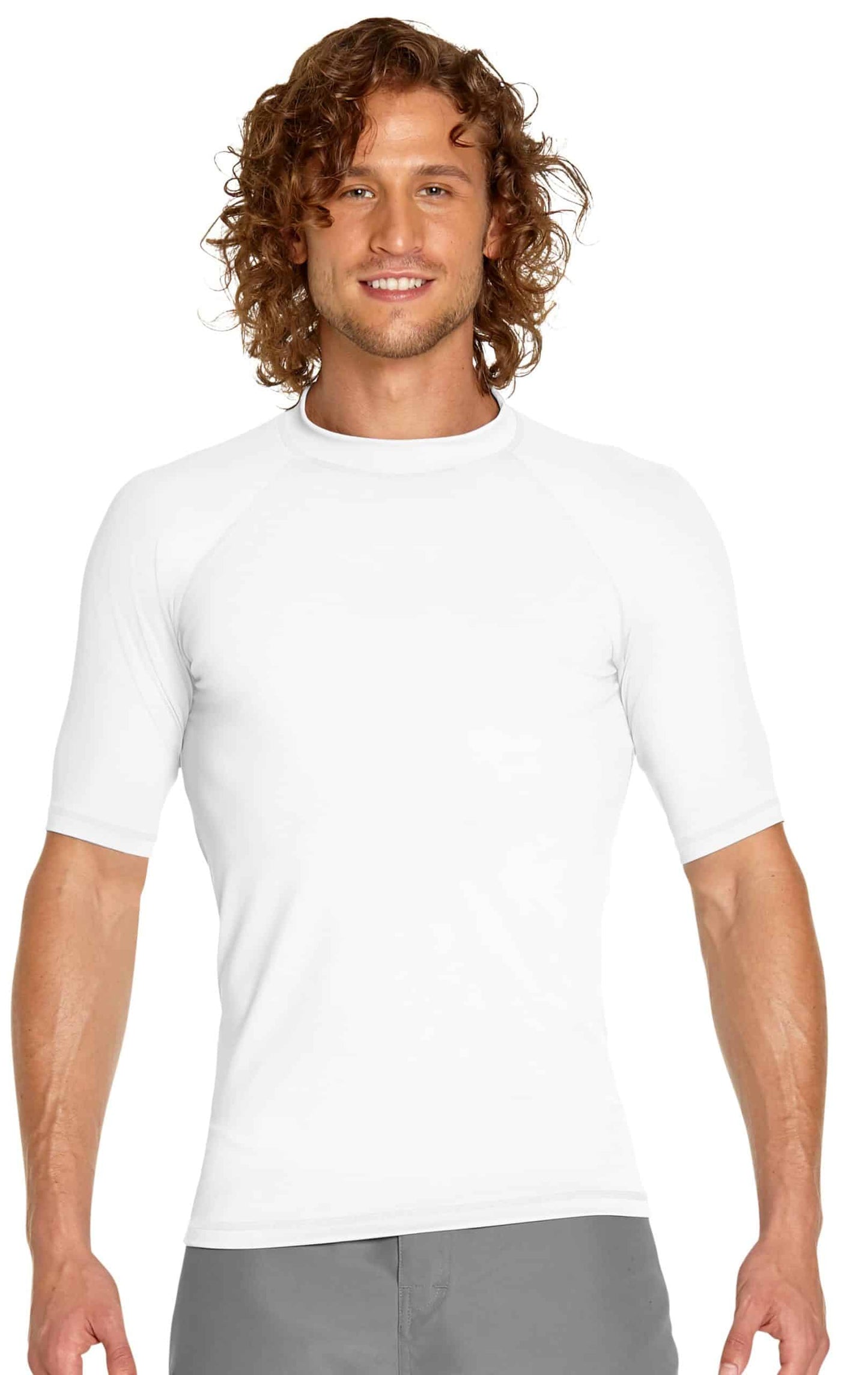 Men's - Wet Effect Short Sleeve Rash Guard