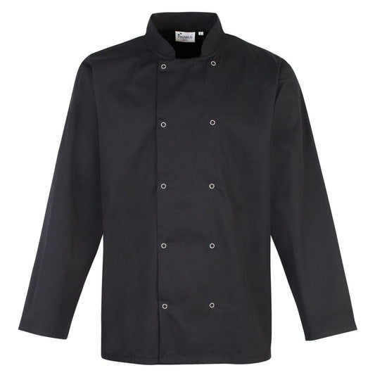 Men's - Entry Level Studded Front Long Sleeve Chef's Jacket