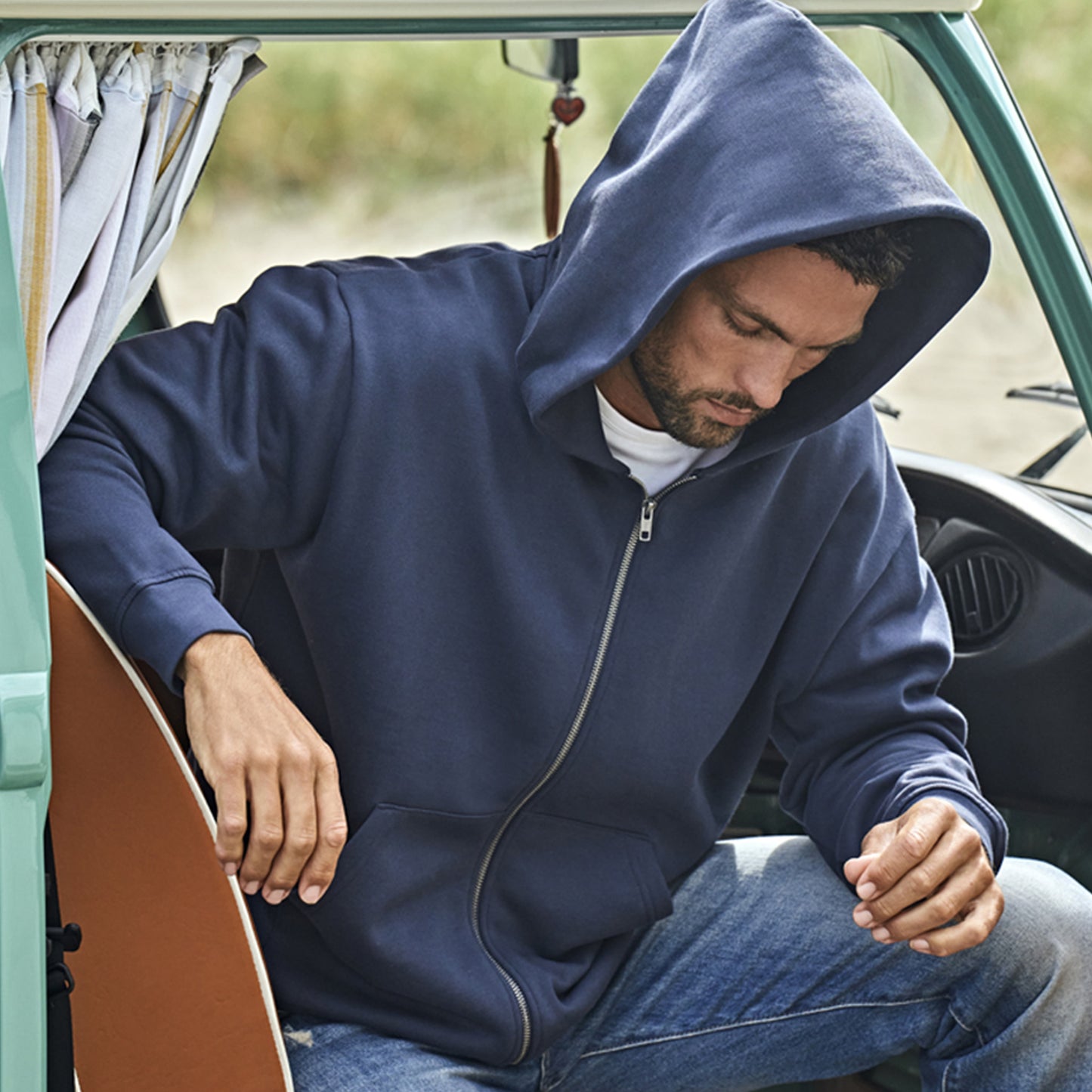 Men's - Tee Jays Urban Hooded Full Zip Sweatshirt