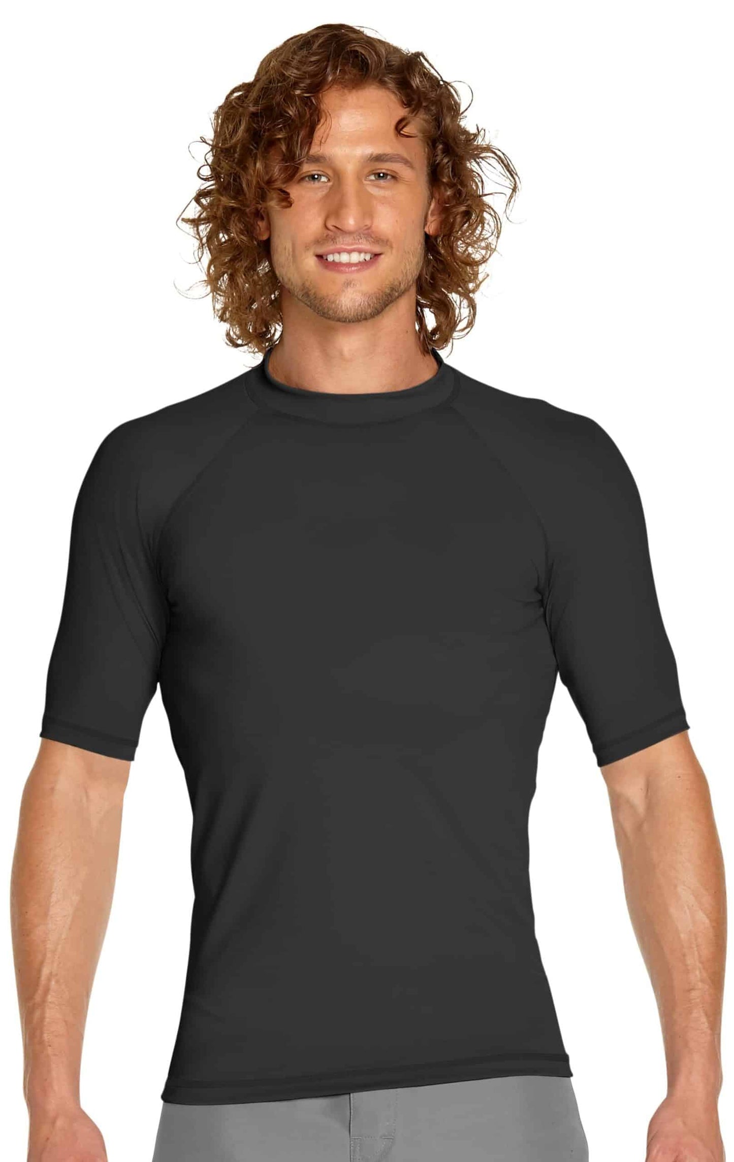 Men's - Wet Effect Short Sleeve Rash Guard