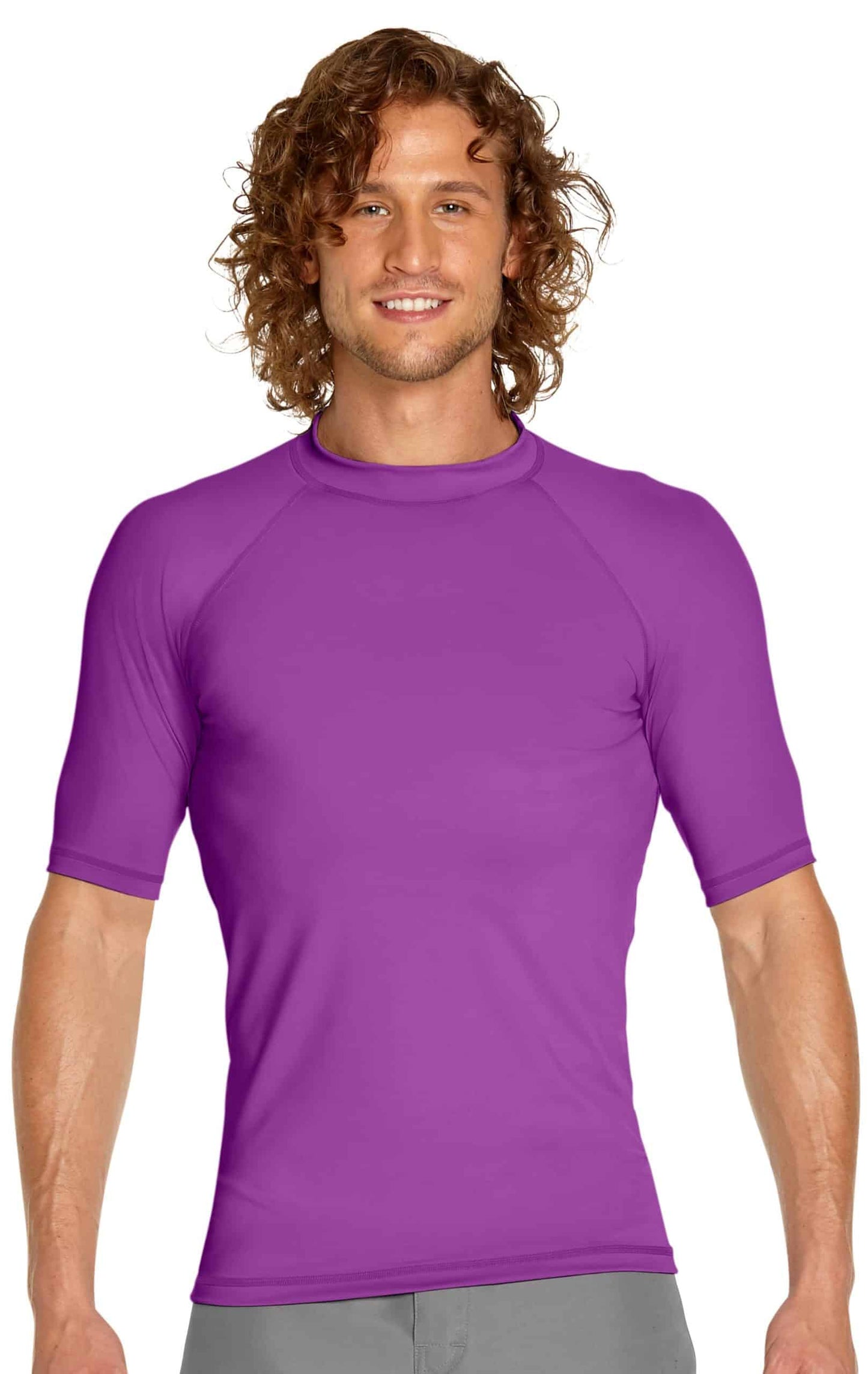 Men's - Wet Effect Short Sleeve Rash Guard