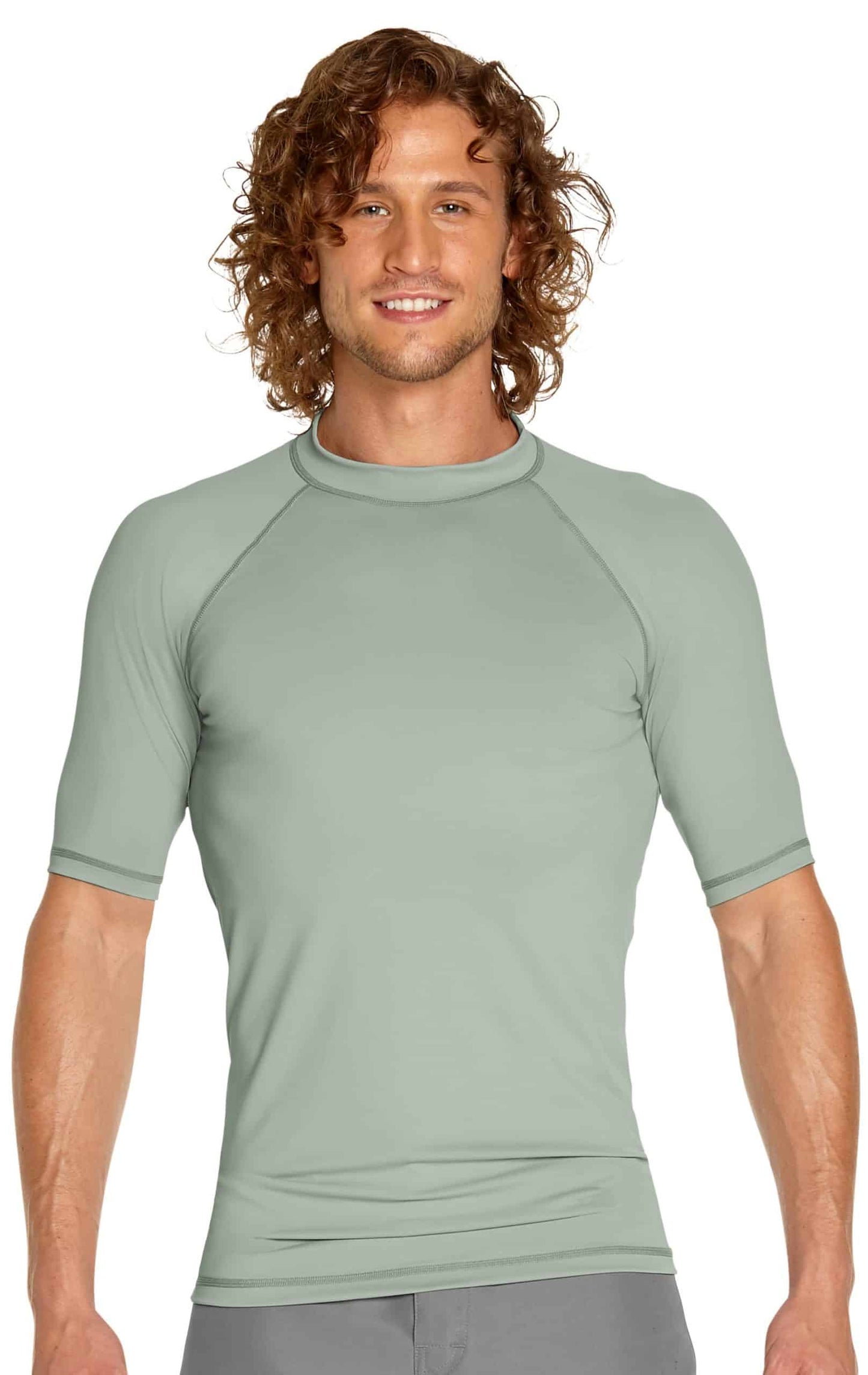 Men's - Wet Effect Short Sleeve Rash Guard