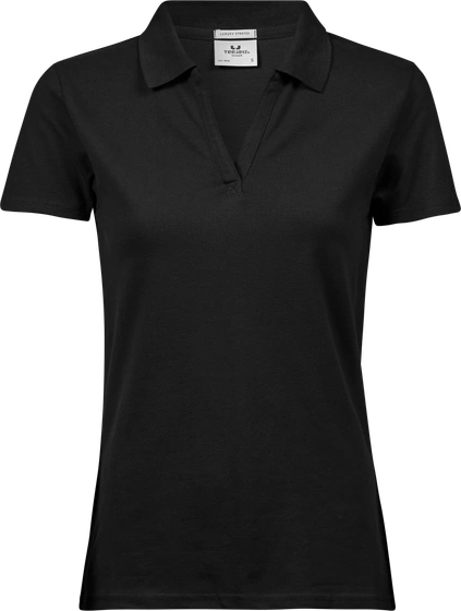 Women's - Tee Jays Luxury Stretch V-Neck Polo