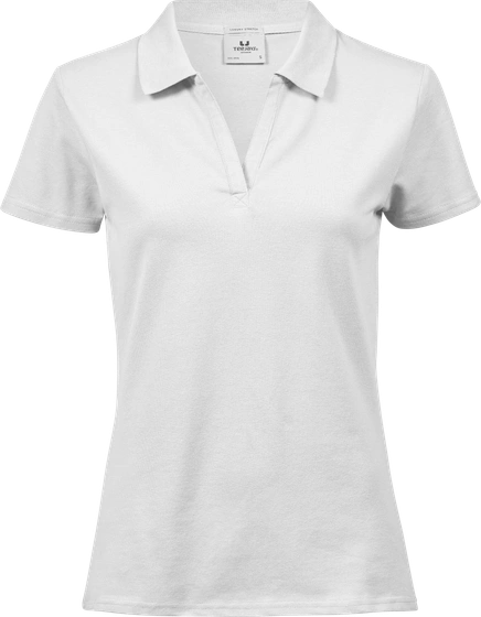 Women's - Tee Jays Luxury Stretch V-Neck Polo