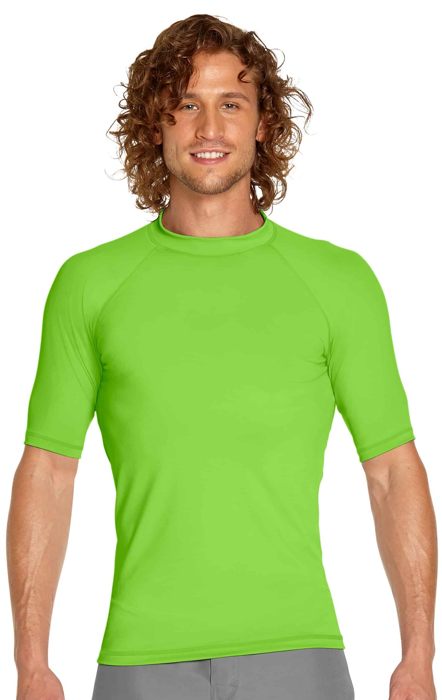 Men's - Wet Effect Short Sleeve Rash Guard