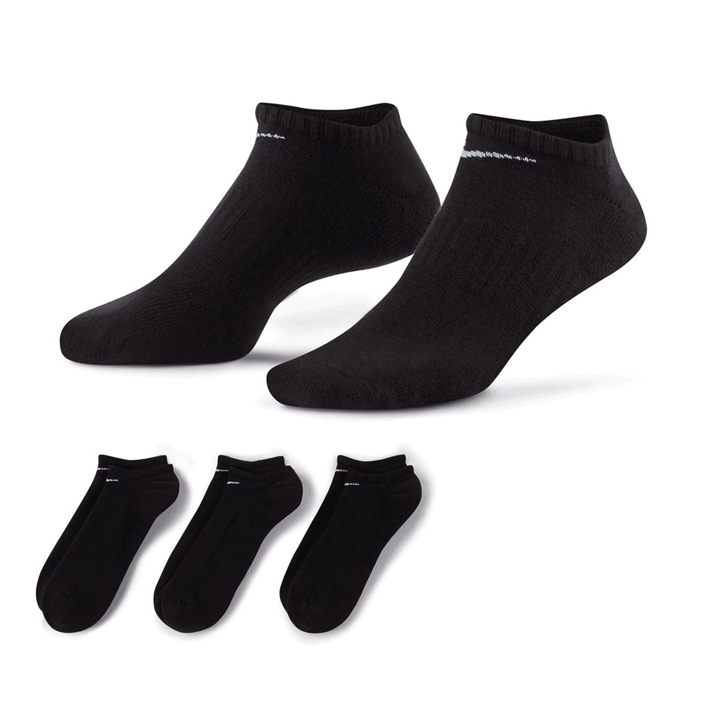 Unisex - Nike Everyday Cushioned No Show Socks (3 pairs)